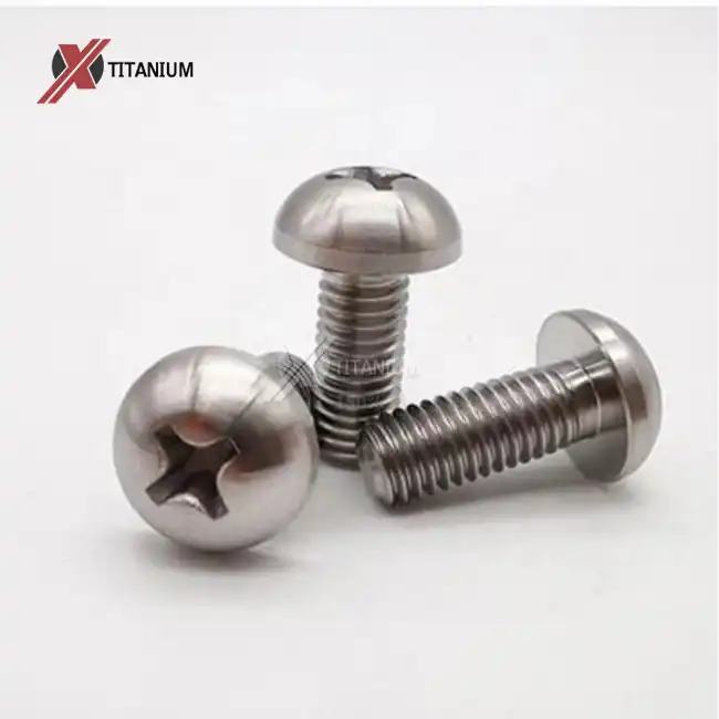 Titanium Button Head Phillips Screws
